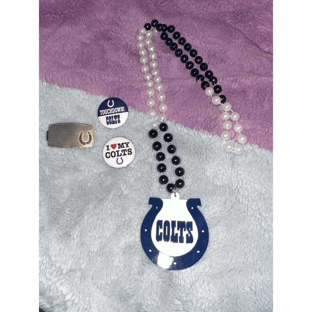 Colts NFL Pins, Anson Money Clip, Necklace Memorabilia